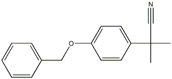 2-(4-Benzyloxy-phenyl)-2-Methyl-propionitrile Structure