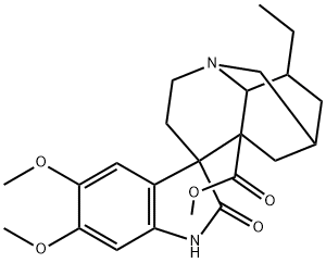 (2ξ,4ξ,5ξ,6ξ,18ξ)-Conopharyngine oxindole 구조식 이미지