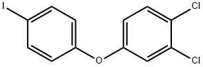 1,2-Dichloro-4-(4-iodophenoxy)-benzene 구조식 이미지