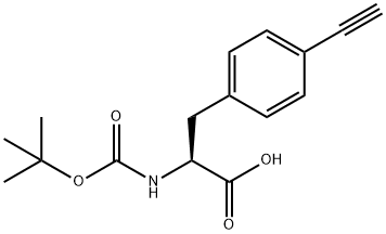 N-Boc-4-ethynyl-L-phenylalanine 구조식 이미지