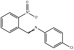 4-Chloro-N-(2-nitrobenzylidene)aniline Structure