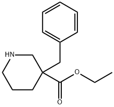 3-Piperidinecarboxylic acid, 3-(phenylMethyl)-, ethyl ester Structure