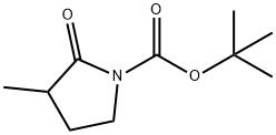 1-Pyrrolidinecarboxylic acid, 3-Methyl-2-oxo-, 1,1-diMethylethyl ester 구조식 이미지