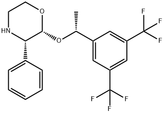 (2R,3S)-2-[(1R)-1-[3,5-Bis(trifluoroMethyl)phenyl]ethoxy]-3-(phenyl)Morpholine Structure