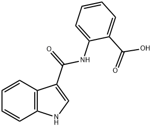 2-(1H-Indole-3-carboxaMido)benzoic acid 구조식 이미지