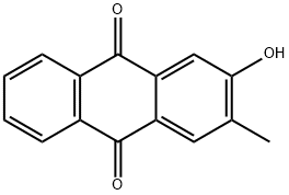 2-Hydroxy-3-methylanthraquine 구조식 이미지