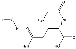 Glycyl-L-glutaMine Monohydrate 구조식 이미지