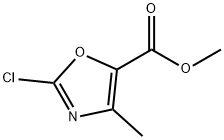 Methyl 2-chloro-4-Methyloxazole-5-carboxylate 구조식 이미지