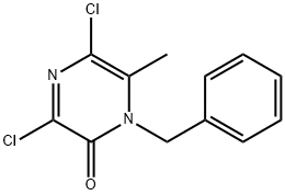 1-benzyl-3,5-dichloro-6-Methylpyrazin-2(1H)-one 구조식 이미지