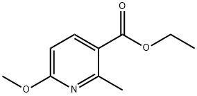 ethyl 6-Methoxy-2-Methylnicotinate 구조식 이미지