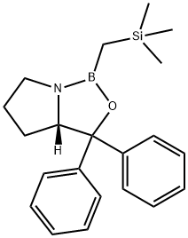 (R)-1-aza-2-bora-2-((triMethylsilyl)Methyl)-3-oxa-4,4-diphenylbicyclo<3.3.0>octane Structure