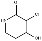 3-Chloro-4-hydroxypiperidin-2-one 구조식 이미지