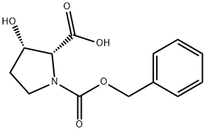 (2S,3S)-3-hydroxy-1,2-Pyrrolidinedicarboxylic acid, 1-(phenylMethyl) ester 구조식 이미지