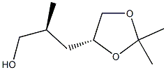 (R)-3-((S)-2,2-diMethyl-1,3-dioxolan-4-yl)-2-Methylpropan-1-ol Structure