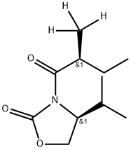 (4S)-4-(1-Methylethyl)-3-[(2S)-2-Methyl-1-oxobutyl]-2-oxazolidinone-d3 Structure