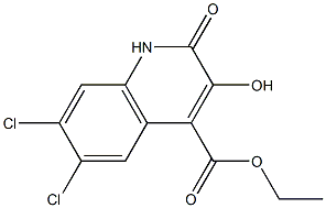 Ethyl 6,7-dichloro-3-hydroxy-2-oxo-1,2-dihydroquinoline-4-carboxylate Structure