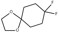 8,8-디플루오로-1,4-디옥사스피로[4.5]데칸 구조식 이미지