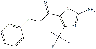 5-Thiazolecarboxylic acid, 2-aMino-4-(trifluoroMethyl)-, phenylMethyl ester 구조식 이미지