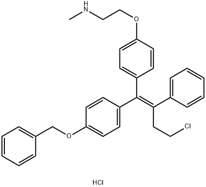 N-DesMethyl4-BenzyloxyToreMifene염산염 구조식 이미지