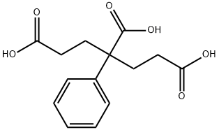 3-Phenylpentane-1,3,5-tricarboxylic acid 구조식 이미지