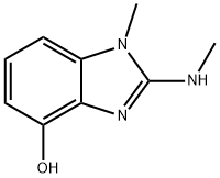 1H-Benzimidazol-4-ol,1-methyl-2-(methylamino)-(9CI) 구조식 이미지