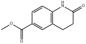 메틸2-옥소-1,2,3,4-테트라히드로퀴놀린-6-카르복실레이트 구조식 이미지