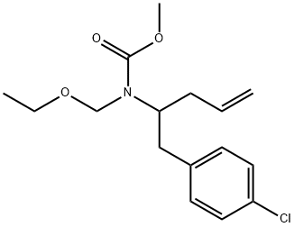 CarbaMicacid,[1-[(4-클로로페닐)메틸]-3-부테닐](에톡시메틸)-,메틸에스테르(9CI) 구조식 이미지