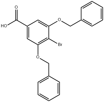3,5-Bis(benzyloxy)-4-broMobenzoic acid 구조식 이미지