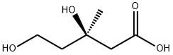 (R)-3,5-Dihydroxy-3-methylvaleric acid 구조식 이미지