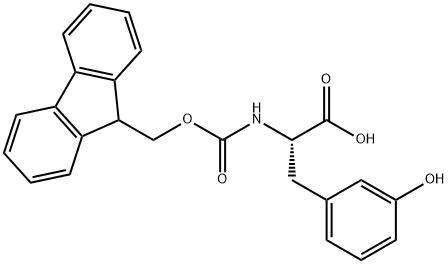 N-FMoc-3-하이드록시-L-페닐알라닌 구조식 이미지