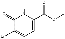 Methyl 5-broMo-6-oxo-1,6-dihydropyridine-2-carboxylate 구조식 이미지