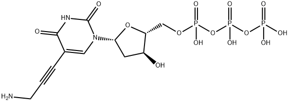 5-(3-AMino-1-propyn-1-yl)-2'-deoxyuridine 5'-(Tetrahydrogen Triphosphate) 구조식 이미지