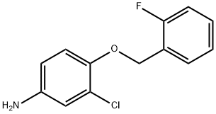 4-(2-fluorobenzyloxy)-3-chlorobenzenaMine 구조식 이미지