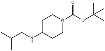 tert-Butyl 4-(isobutylaMino)piperidine-1-carboxylate Structure