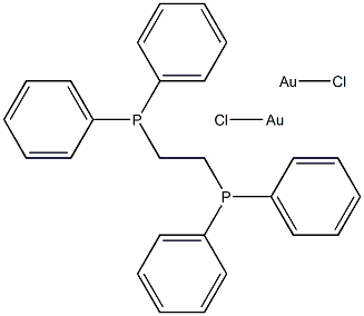 Dichloro(DPPE)digold(I) ,96% 구조식 이미지