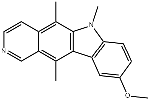 6H-피리도[4,3-b]카르바졸,9-메톡시-5,6,11-트리메틸- 구조식 이미지