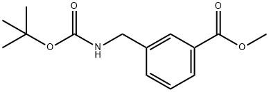 Methyl 3-(((tert-butoxycarbonyl)aMino)Methyl)benzoate Structure