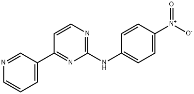 N-(4-Nitrophenyl)-4-(3-pyridyl)-2-pyriMidineaMine Structure