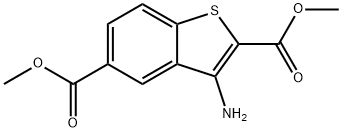 디메틸3-a미노벤조[b]티오펜-2,5-디카르복실레이트 구조식 이미지