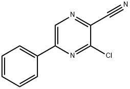 3-Chloro-5-phenylpyrazine-2-carbonitrile Structure