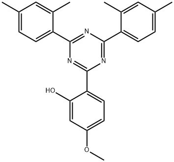 Phenol,2-[4,6-bis(2,4-diMethylphenyl)-1,3,5-triazin-2-yl]-5-Methoxy Structure