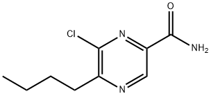 5-Butyl-6-chloropyrazine-2-carboxaMide Structure