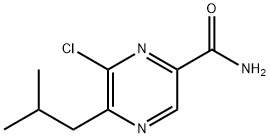 6-Chloro-5-isobutylpyrazine-2-carboxaMide Structure