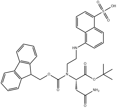 FMoc-Asp(EDANS)-OtBu Structure