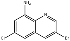 3-broMo-6-클로로-8-퀴놀리나광산 구조식 이미지