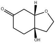 (3aR,7aS)-Hexahydro-3a-hydroxy-6(2H)-benzofuranone 구조식 이미지