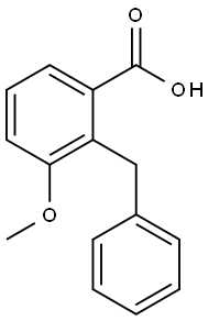 3-메톡시-2-(페닐메틸)벤조산 구조식 이미지