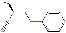 Benzenepropanol, a-ethynyl-, (aS)- Structure