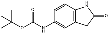 (2-Oxo-2,3-dihydro-1H-indol-5-yl)-carbaMic acid tert-butyl ester Structure