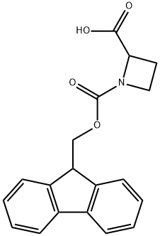 1-FMoc-2-azetidinecarboxylic acid 구조식 이미지
